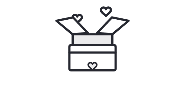 Made with love – animated icon