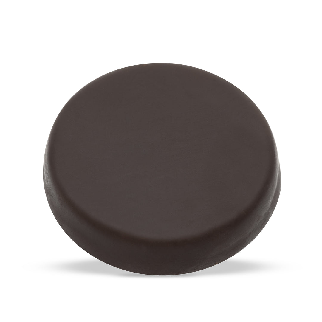 Round dark chocolate with glossy finish, Digestive Caramel Dark by Chocolate Counter