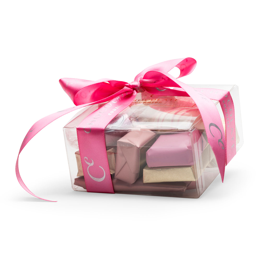Baby Girl chocolate gift box with pink bow