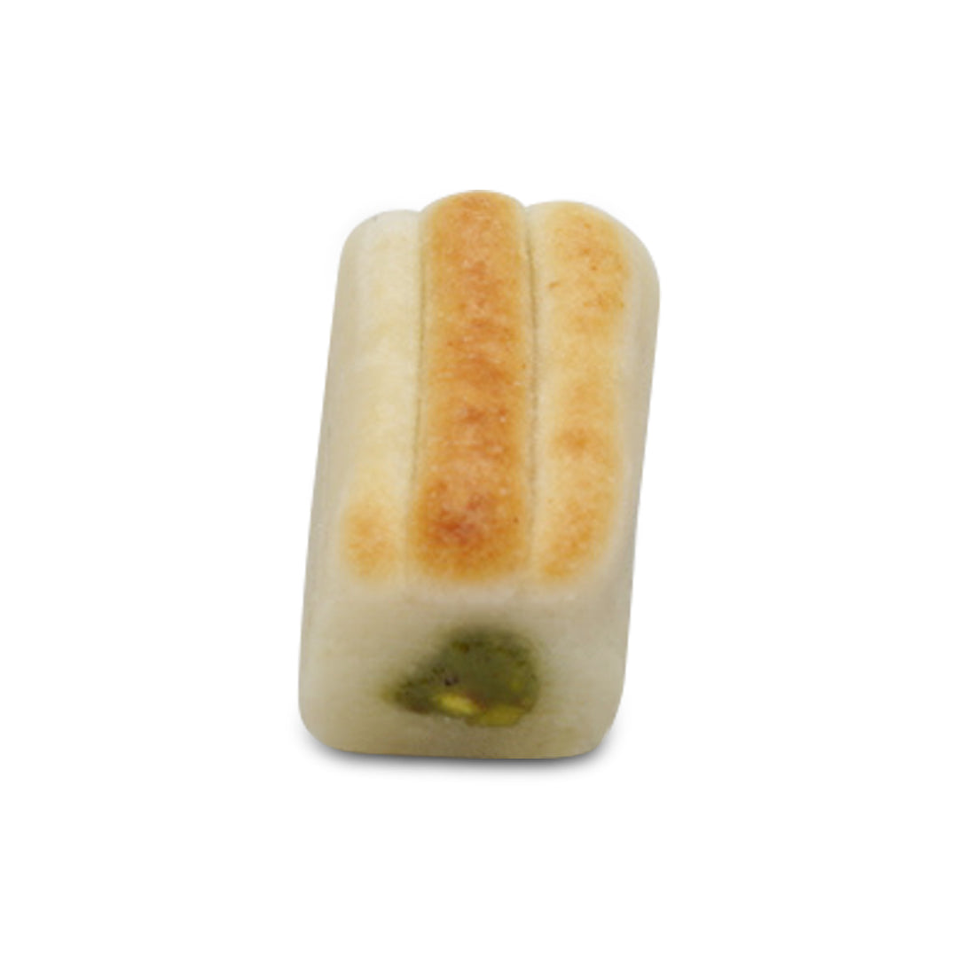 Mini marzipan finger with pistachio center filling