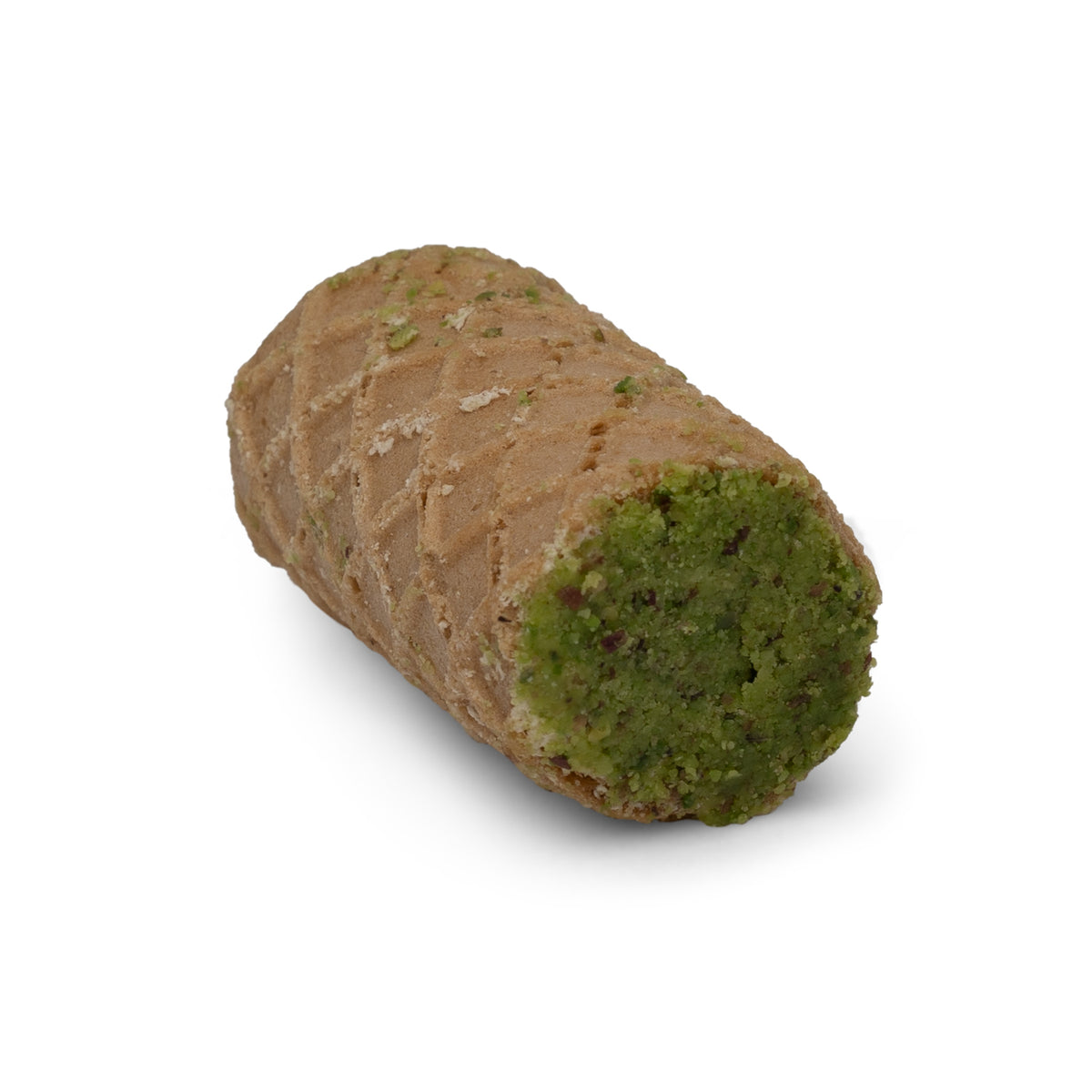 Mini halawa cone with semolina filling and waffle shell