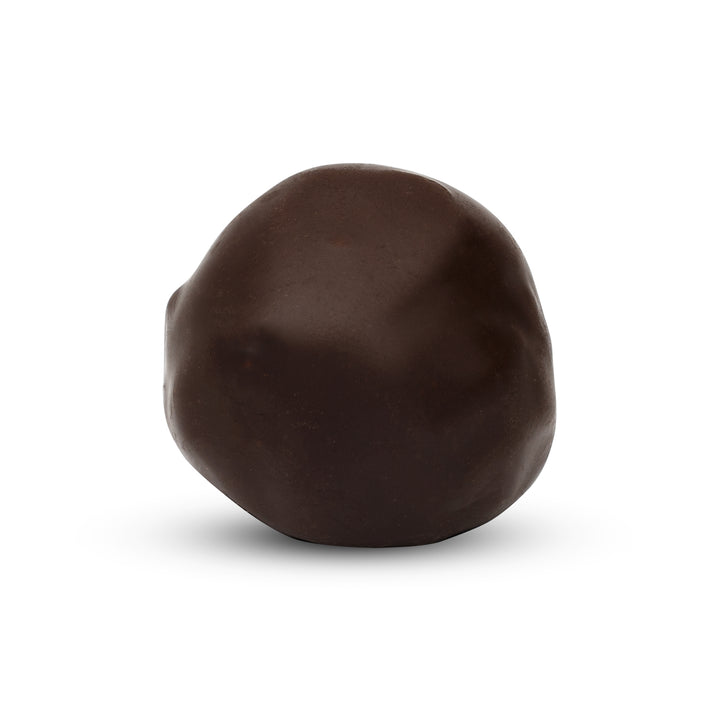Dark chocolate ball with smooth exterior