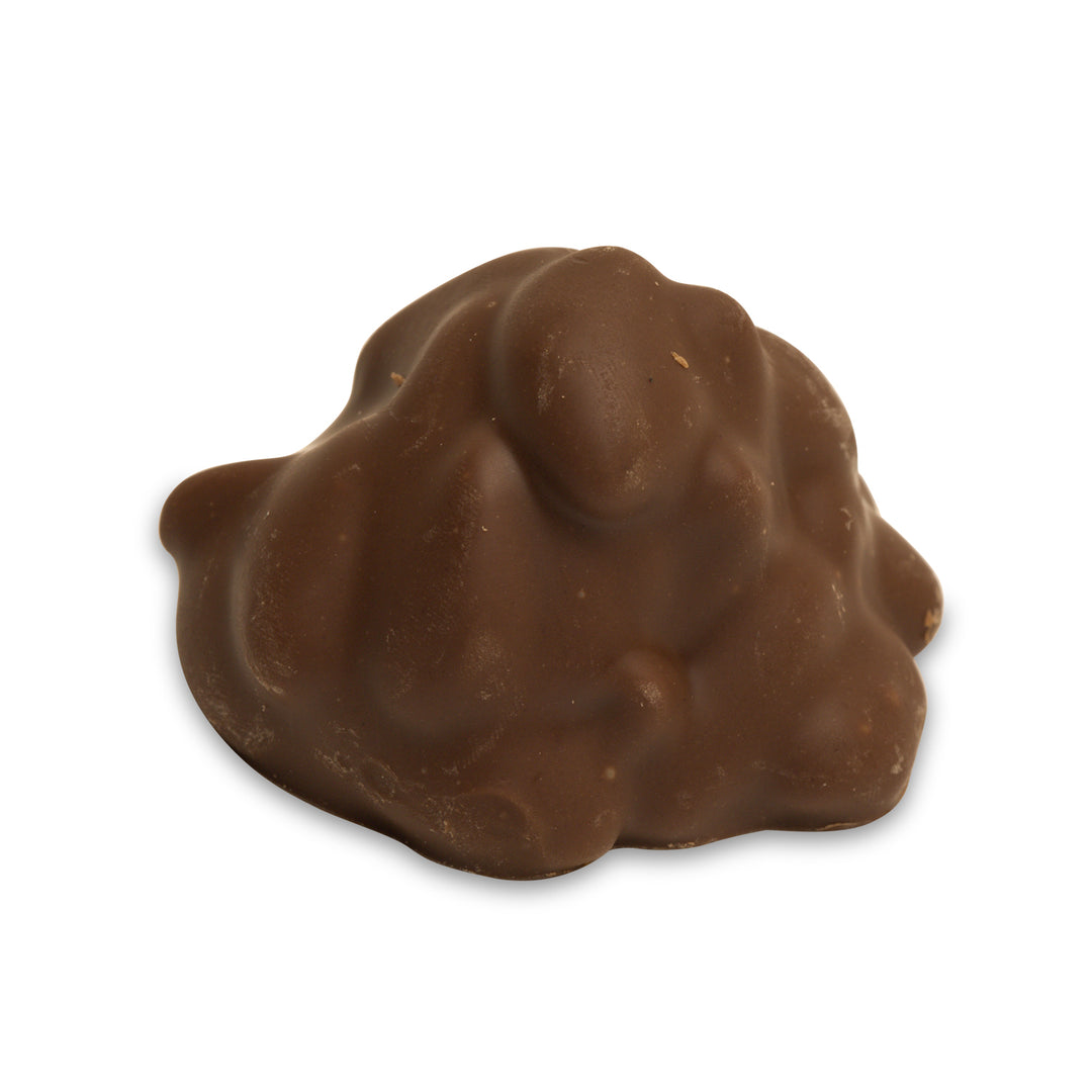 Hand-molded milk chocolate cluster with pistachios, Roche Pistachio by Chocolate Counter